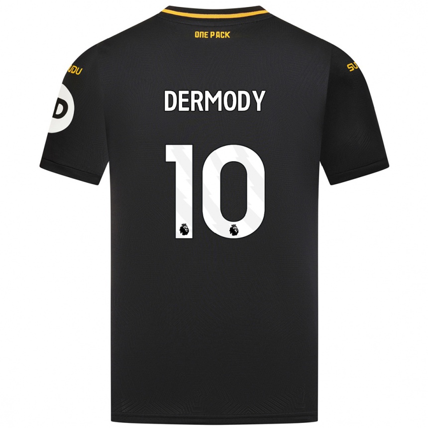 Niño Fútbol Camiseta Helen Dermody #10 Negro 2ª Equipación 2024/25 México