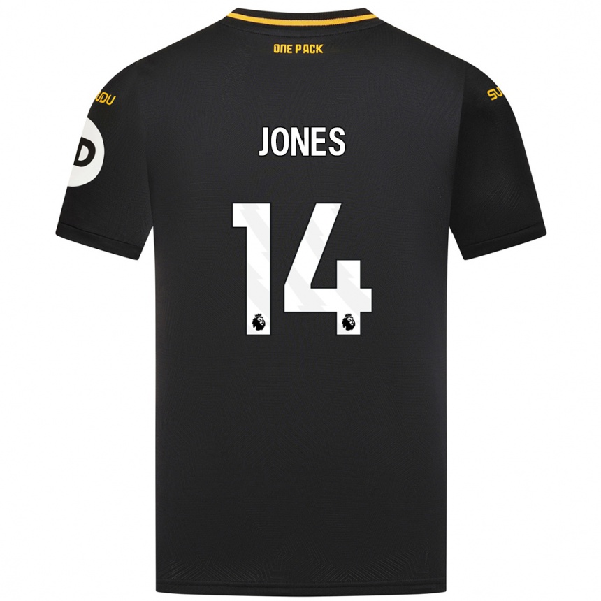 Niño Fútbol Camiseta Meesha Dudley-Jones #14 Negro 2ª Equipación 2024/25 México