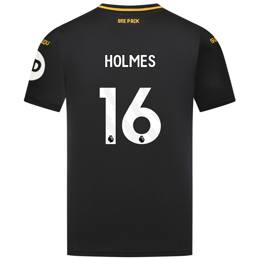 Niño Fútbol Camiseta Summer Holmes #16 Negro 2ª Equipación 2024/25 México