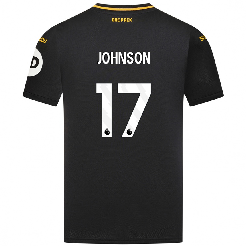 Niño Fútbol Camiseta Katie Johnson #17 Negro 2ª Equipación 2024/25 México