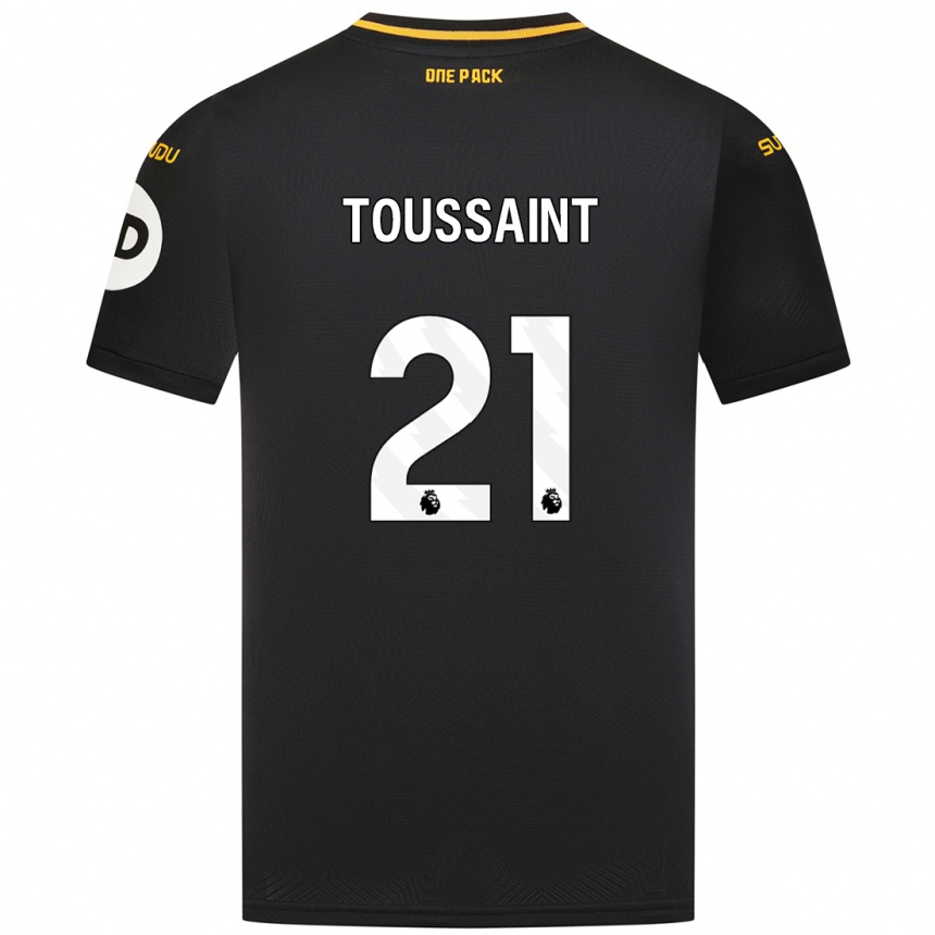 Niño Fútbol Camiseta Destiney Toussaint #21 Negro 2ª Equipación 2024/25 México