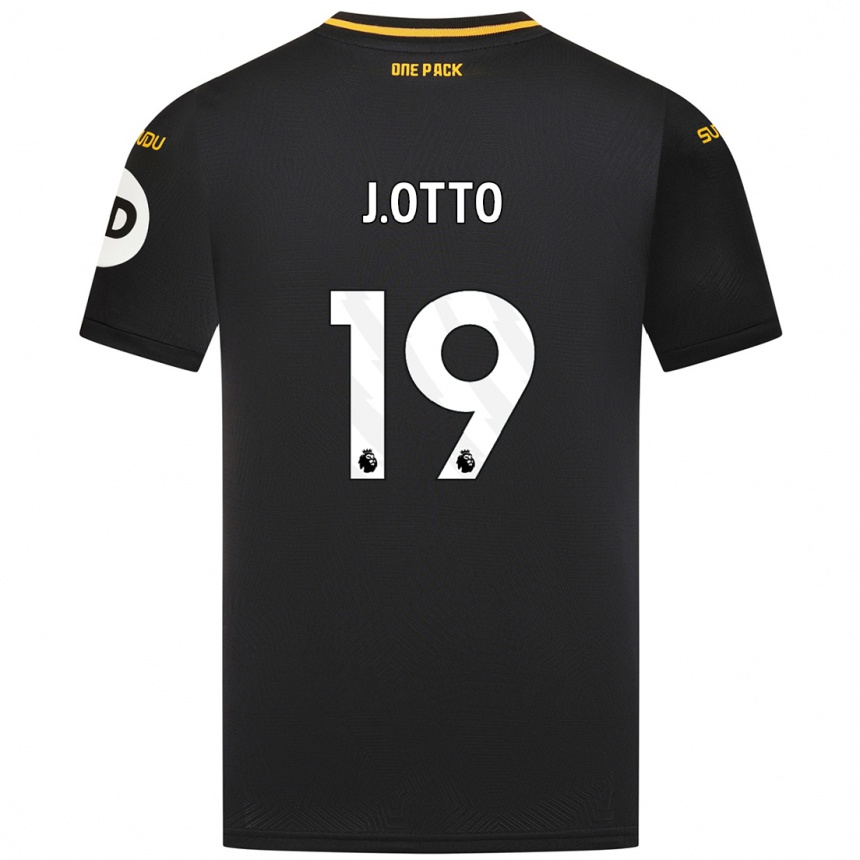 Niño Fútbol Camiseta Jonny Otto #19 Negro 2ª Equipación 2024/25 México