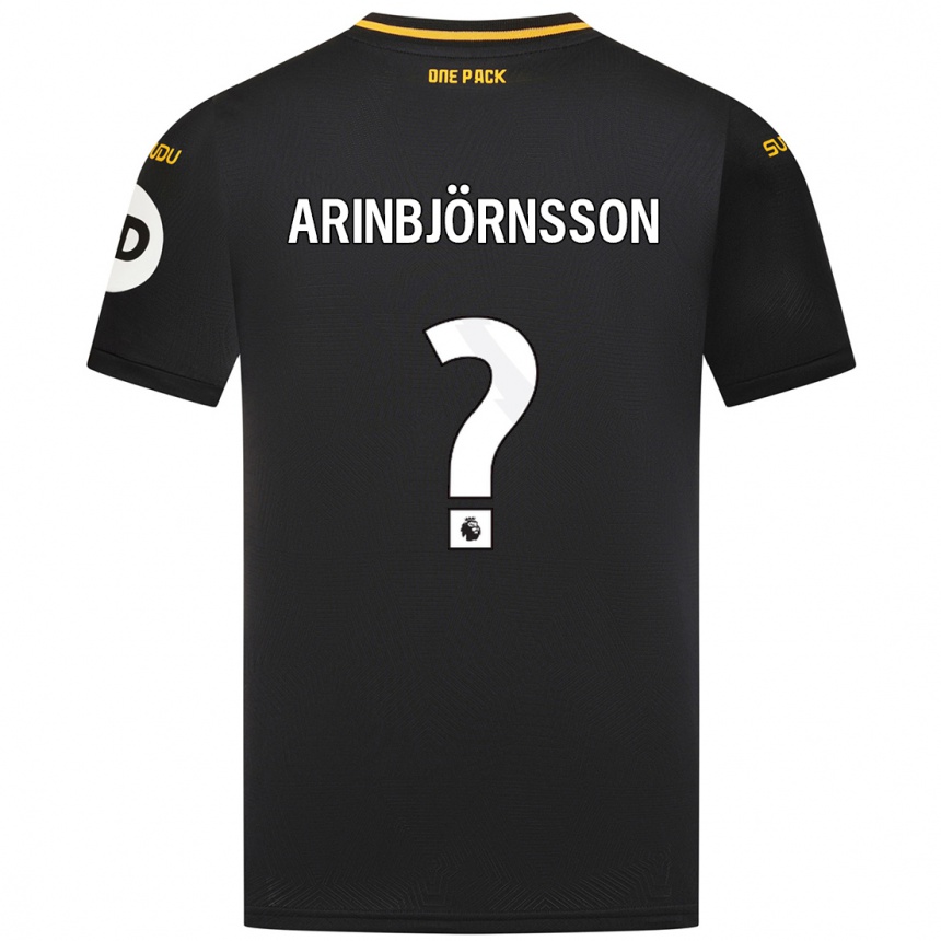 Niño Fútbol Camiseta Pálmi Rafn Arinbjörnsson #0 Negro 2ª Equipación 2024/25 México