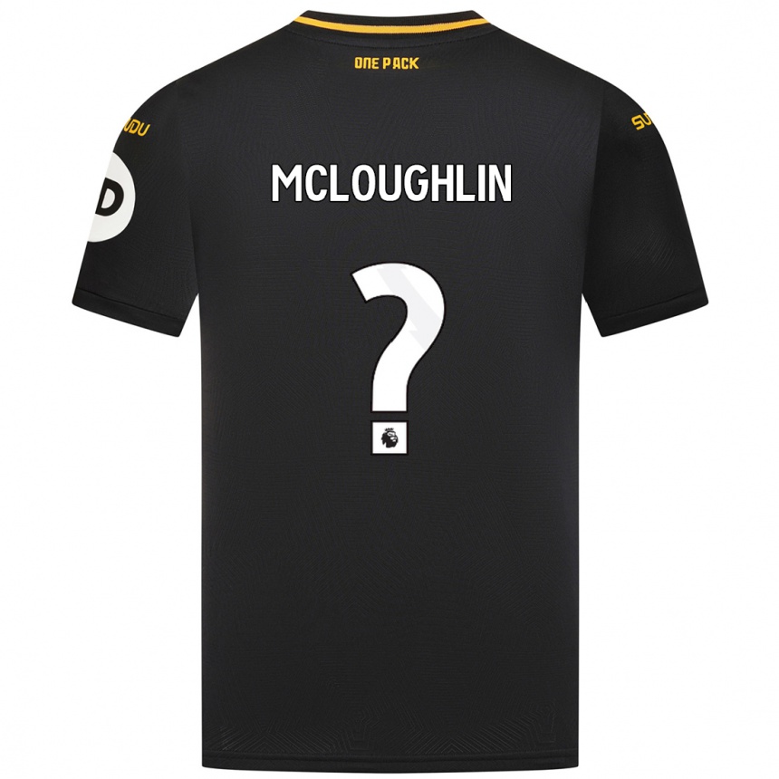 Niño Fútbol Camiseta Lee Mcloughlin #0 Negro 2ª Equipación 2024/25 México