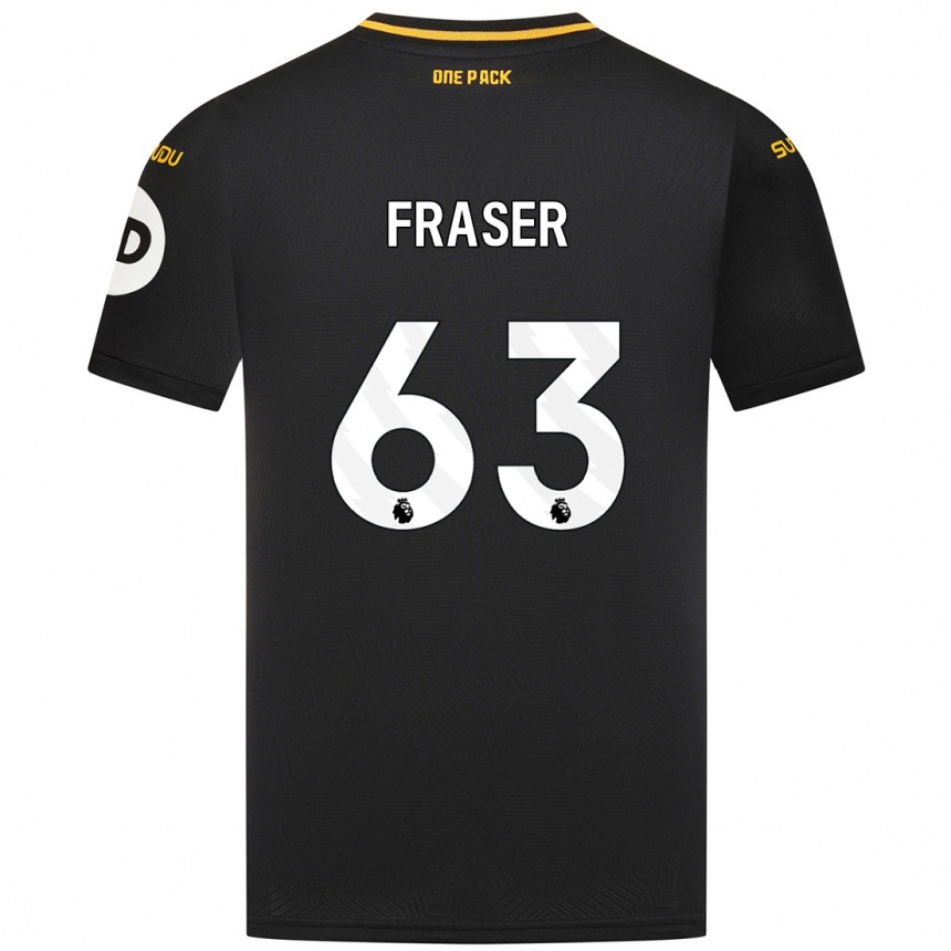 Niño Fútbol Camiseta Nathan Fraser #63 Negro 2ª Equipación 2024/25 México