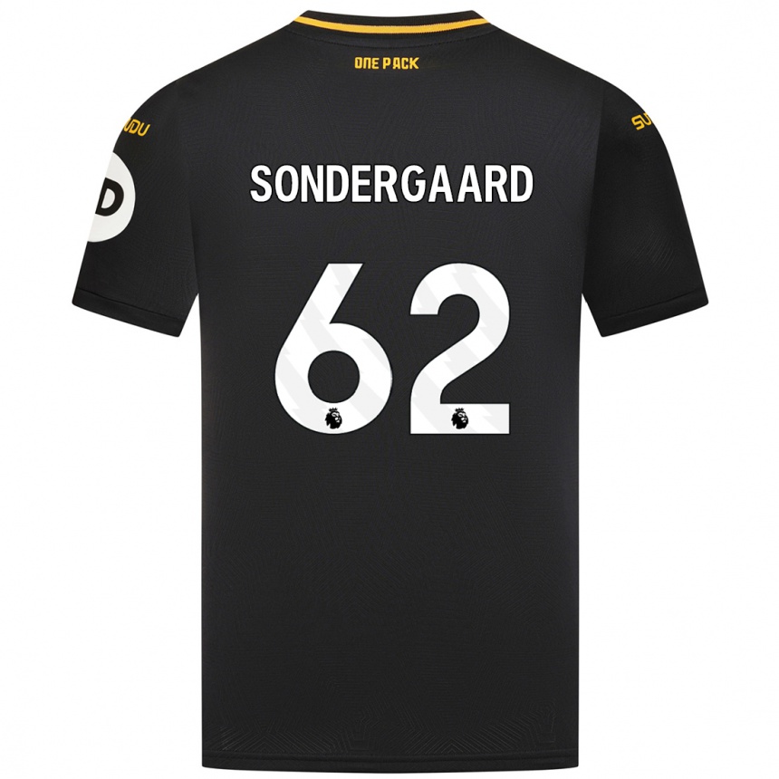 Niño Fútbol Camiseta Andreas Sondergaard #62 Negro 2ª Equipación 2024/25 México