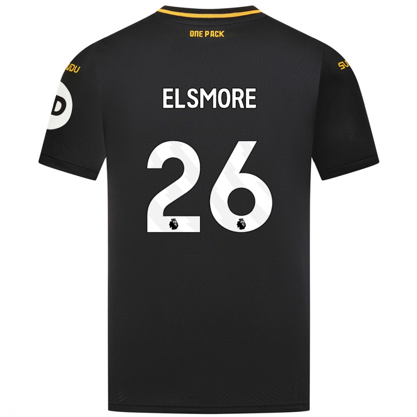 Niño Fútbol Camiseta Ria Elsmore #26 Negro 2ª Equipación 2024/25 México