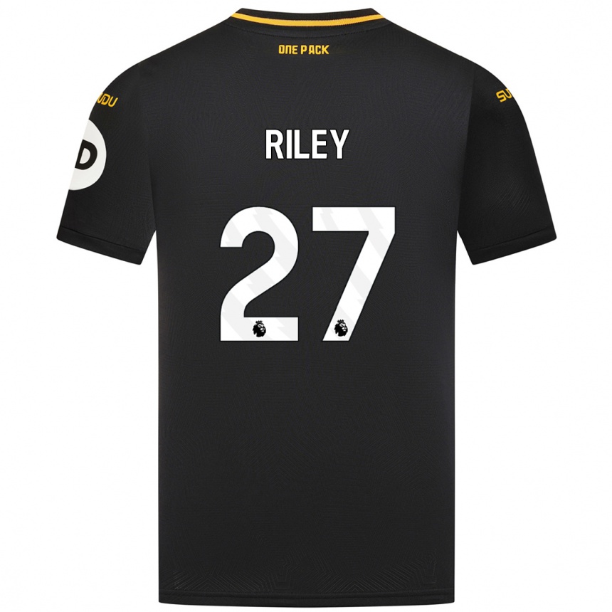 Niño Fútbol Camiseta Lauren Riley #27 Negro 2ª Equipación 2024/25 México