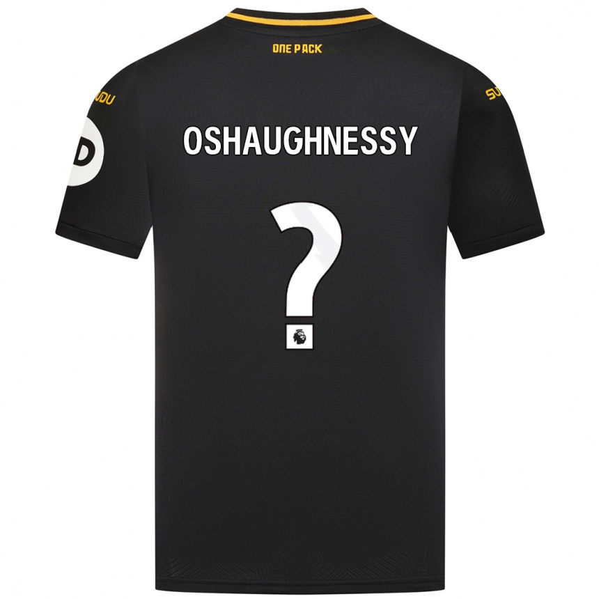 Niño Fútbol Camiseta Joe Oshaughnessy #0 Negro 2ª Equipación 2024/25 México