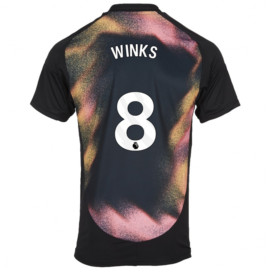 Niño Fútbol Camiseta Harry Winks #8 Negro Blanco 2ª Equipación 2024/25 México