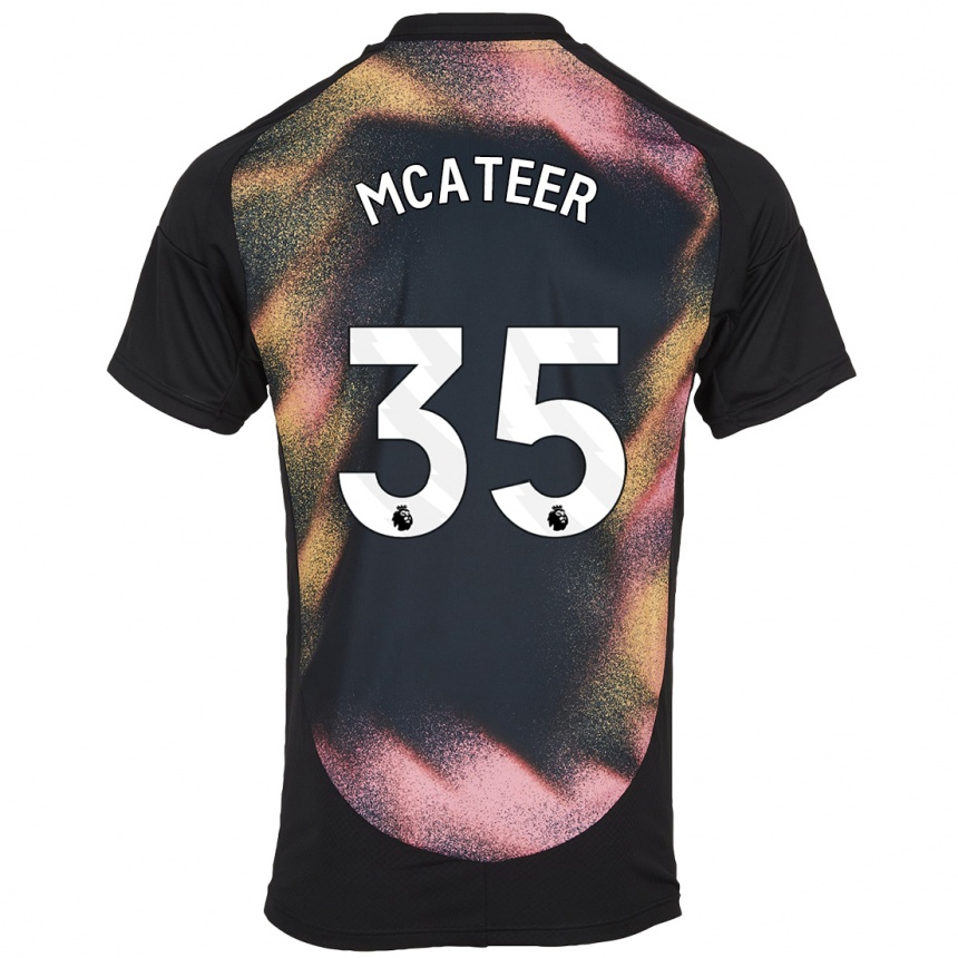 Niño Fútbol Camiseta Kasey Mcateer #35 Negro Blanco 2ª Equipación 2024/25 México