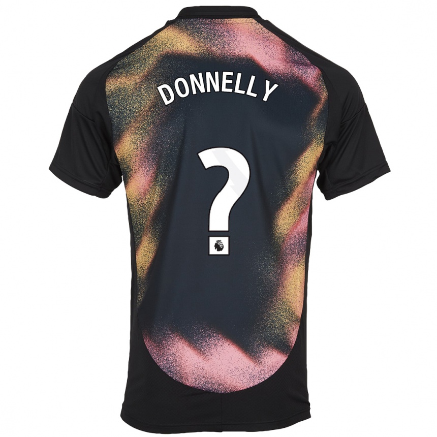 Niño Fútbol Camiseta Ryan Donnelly #0 Negro Blanco 2ª Equipación 2024/25 México