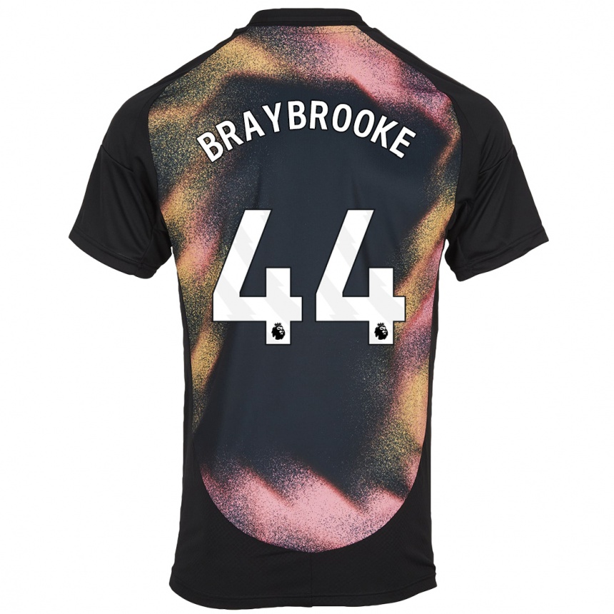 Niño Fútbol Camiseta Sammy Braybrooke #44 Negro Blanco 2ª Equipación 2024/25 México