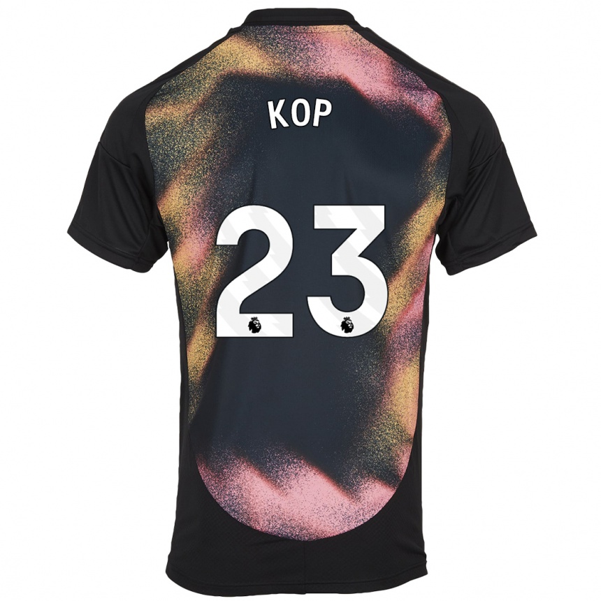 Niño Fútbol Camiseta Lize Kop #23 Negro Blanco 2ª Equipación 2024/25 México