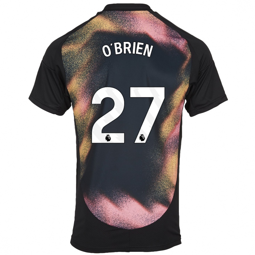 Niño Fútbol Camiseta Shannon O'brien #27 Negro Blanco 2ª Equipación 2024/25 México