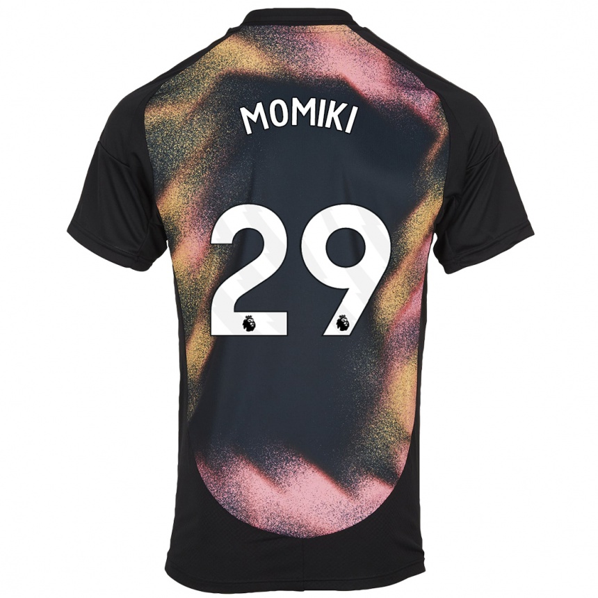 Niño Fútbol Camiseta Yuka Momiki #29 Negro Blanco 2ª Equipación 2024/25 México