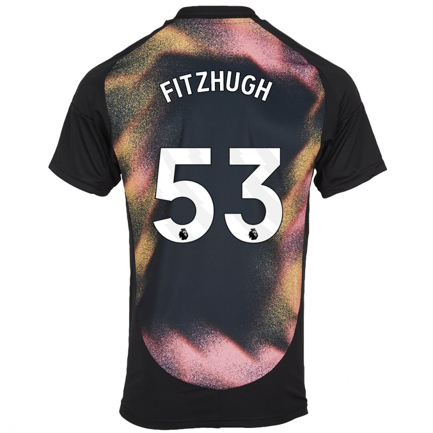 Niño Fútbol Camiseta Ethan Fitzhugh #53 Negro Blanco 2ª Equipación 2024/25 México