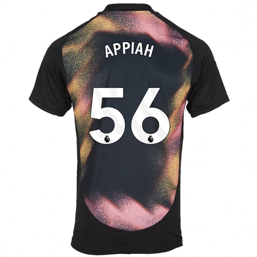 Niño Fútbol Camiseta Paul Appiah #56 Negro Blanco 2ª Equipación 2024/25 México