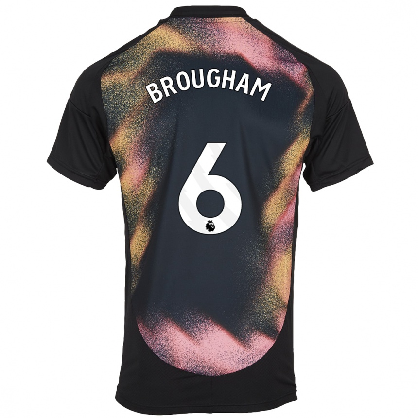 Niño Fútbol Camiseta Georgia Brougham #6 Negro Blanco 2ª Equipación 2024/25 México