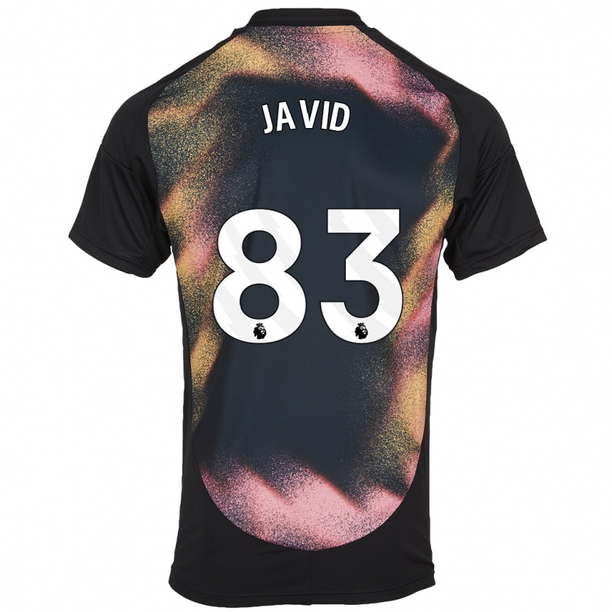 Niño Fútbol Camiseta Abdullah Javid #83 Negro Blanco 2ª Equipación 2024/25 México