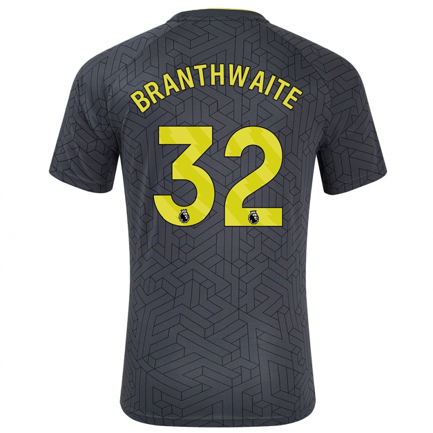 Niño Fútbol Camiseta Jarrad Branthwaite #32 Negro Amarillo 2ª Equipación 2024/25 México