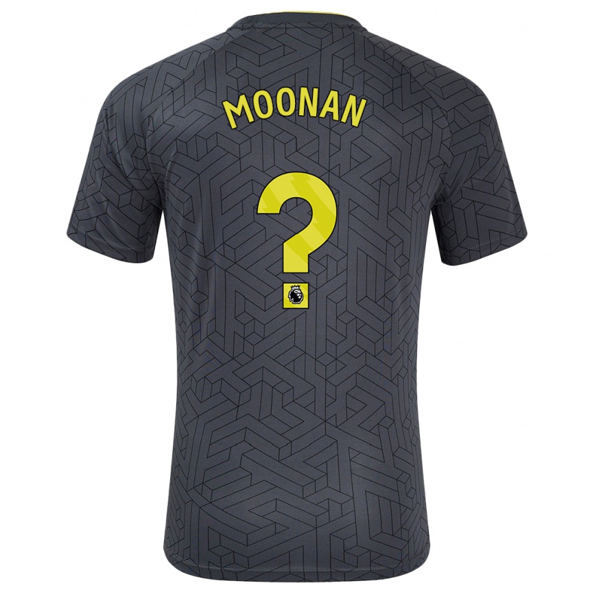 Niño Fútbol Camiseta Bradley Moonan #0 Negro Amarillo 2ª Equipación 2024/25 México