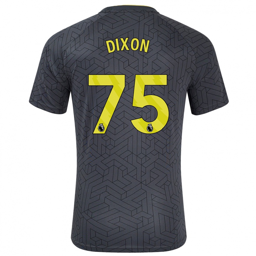 Niño Fútbol Camiseta Roman Dixon #75 Negro Amarillo 2ª Equipación 2024/25 México