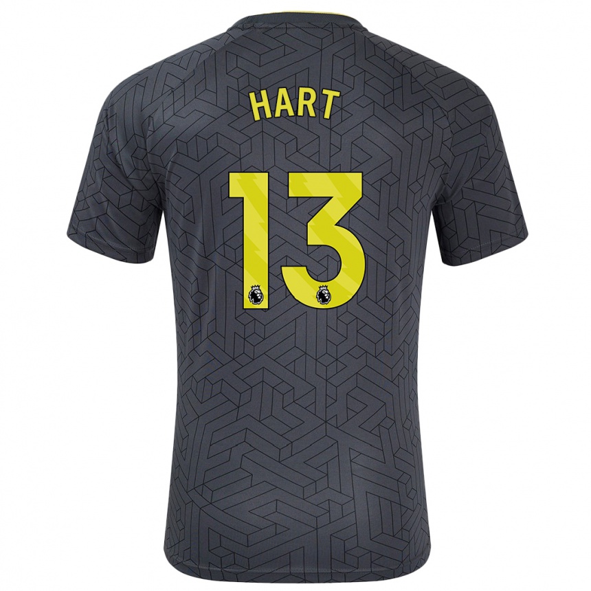 Niño Fútbol Camiseta Libby Hart #13 Negro Amarillo 2ª Equipación 2024/25 México