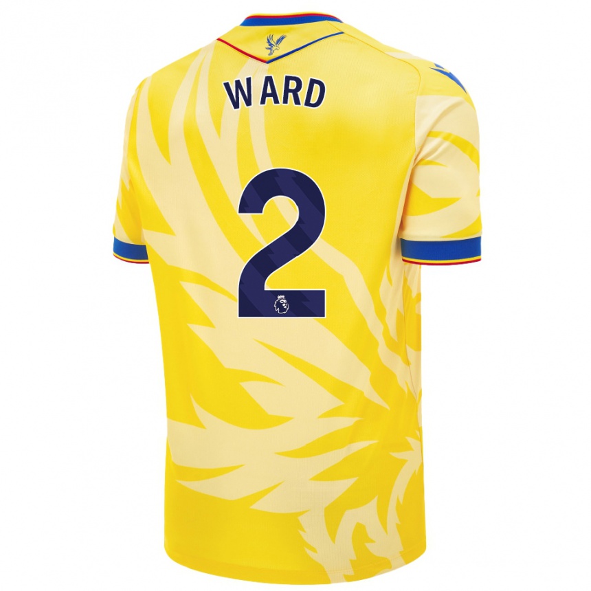 Niño Fútbol Camiseta Joel Ward #2 Amarillo 2ª Equipación 2024/25 México