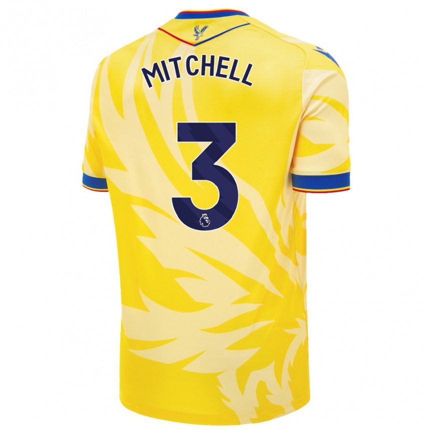 Niño Fútbol Camiseta Tyrick Mitchell #3 Amarillo 2ª Equipación 2024/25 México