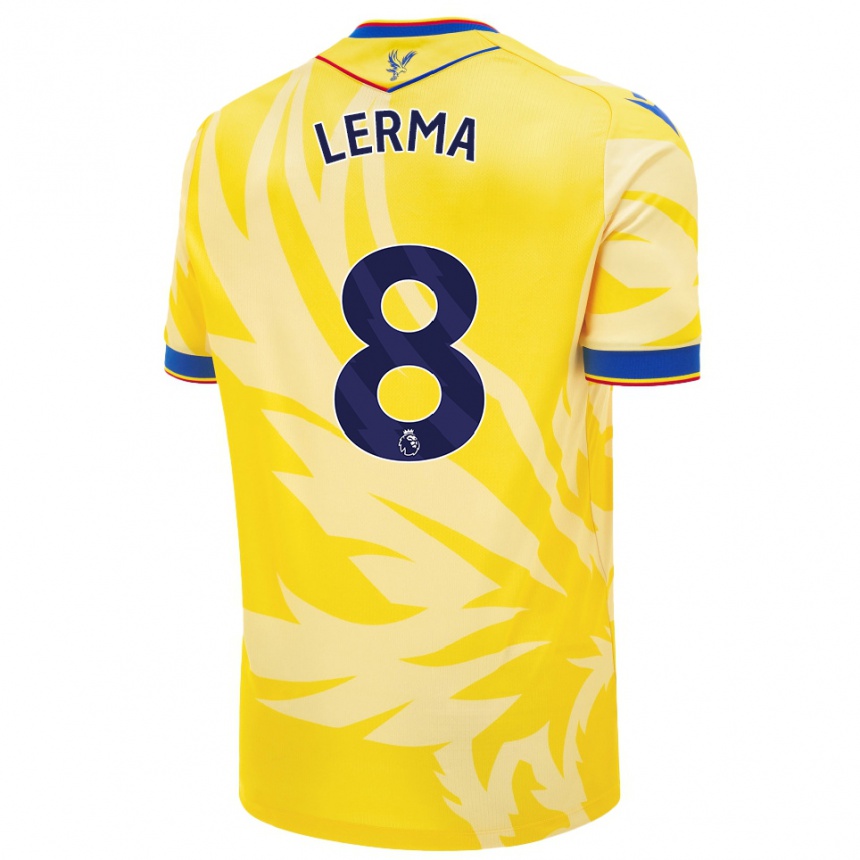 Niño Fútbol Camiseta Jefferson Lerma #8 Amarillo 2ª Equipación 2024/25 México