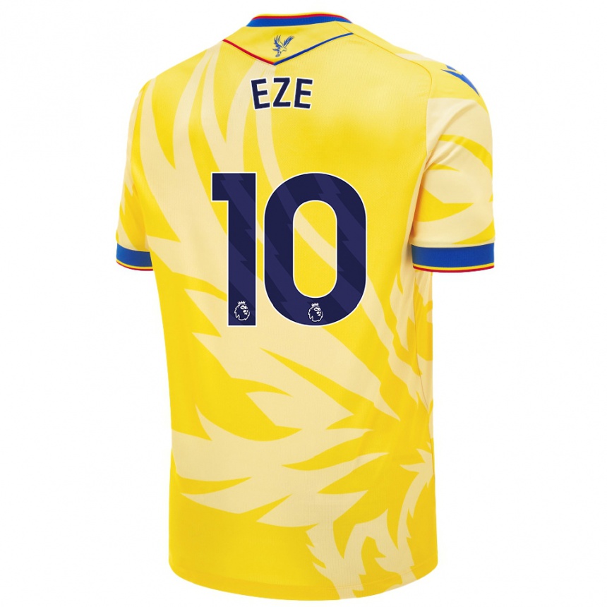 Niño Fútbol Camiseta Eberechi Eze #10 Amarillo 2ª Equipación 2024/25 México