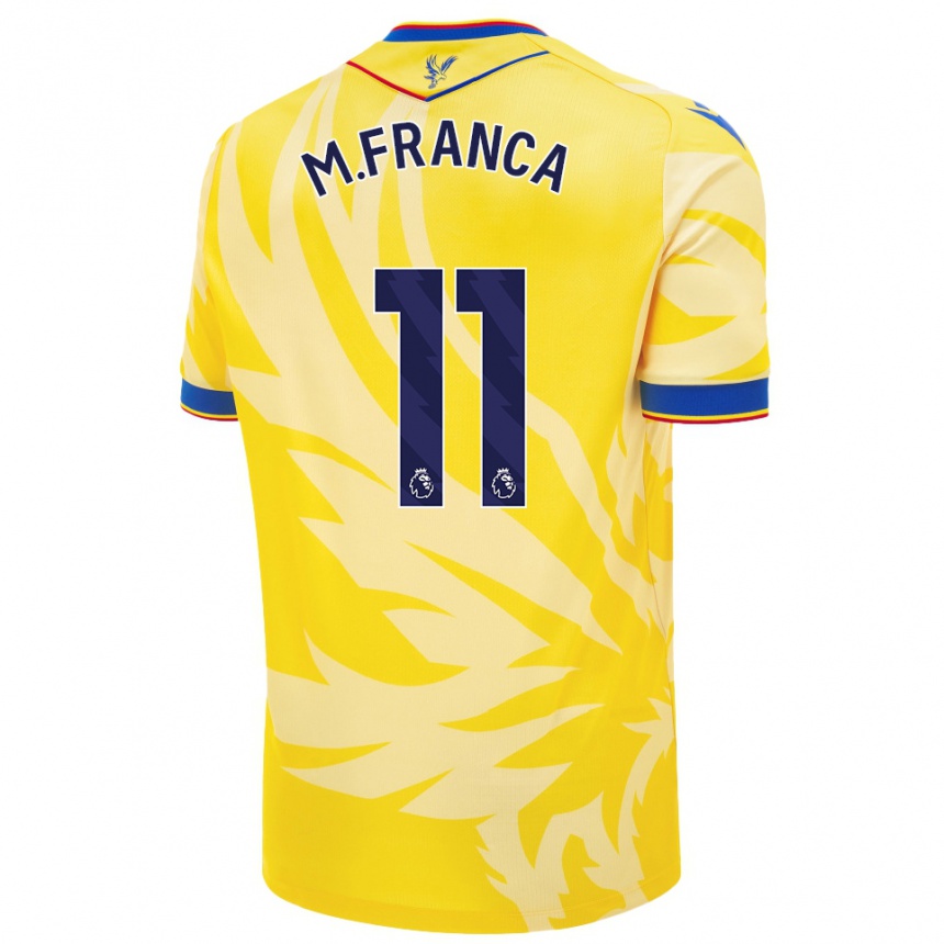 Niño Fútbol Camiseta Matheus França #11 Amarillo 2ª Equipación 2024/25 México