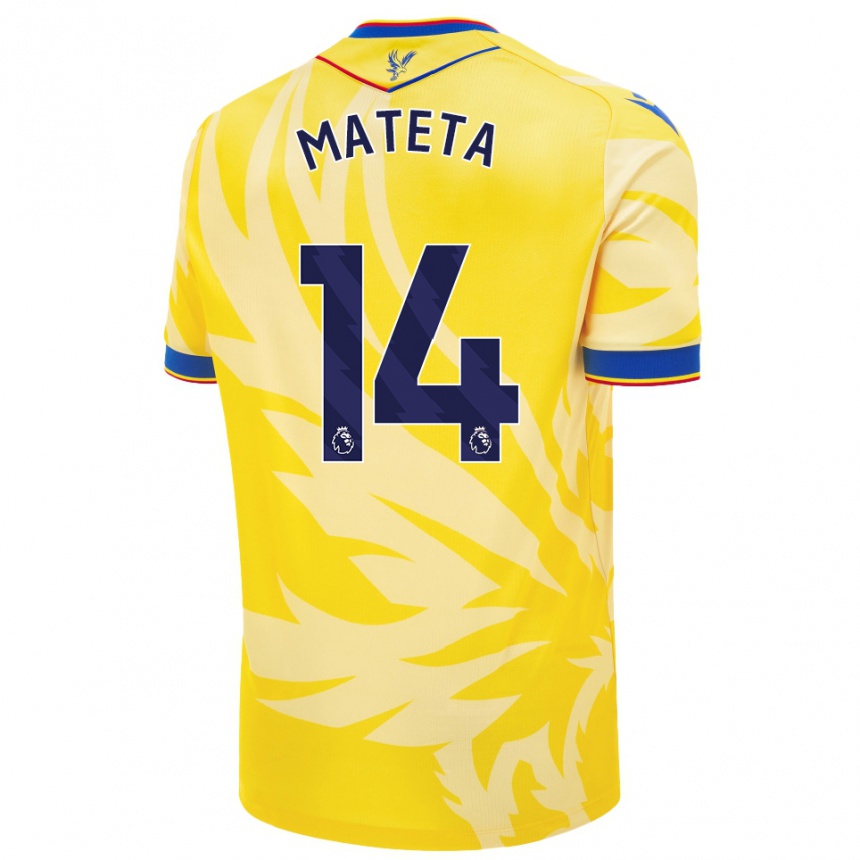 Niño Fútbol Camiseta Jean-Philippe Mateta #14 Amarillo 2ª Equipación 2024/25 México