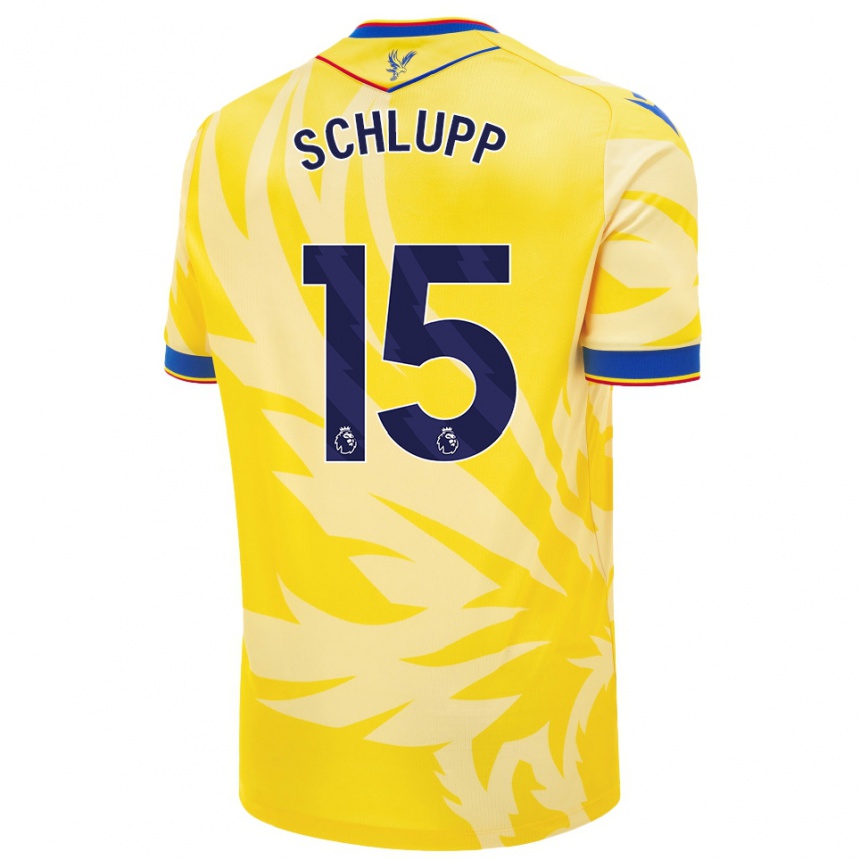 Niño Fútbol Camiseta Jeffrey Schlupp #15 Amarillo 2ª Equipación 2024/25 México