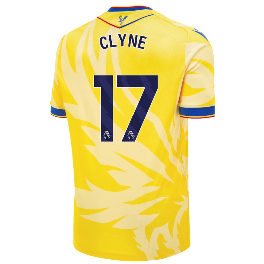 Niño Fútbol Camiseta Nathaniel Clyne #17 Amarillo 2ª Equipación 2024/25 México