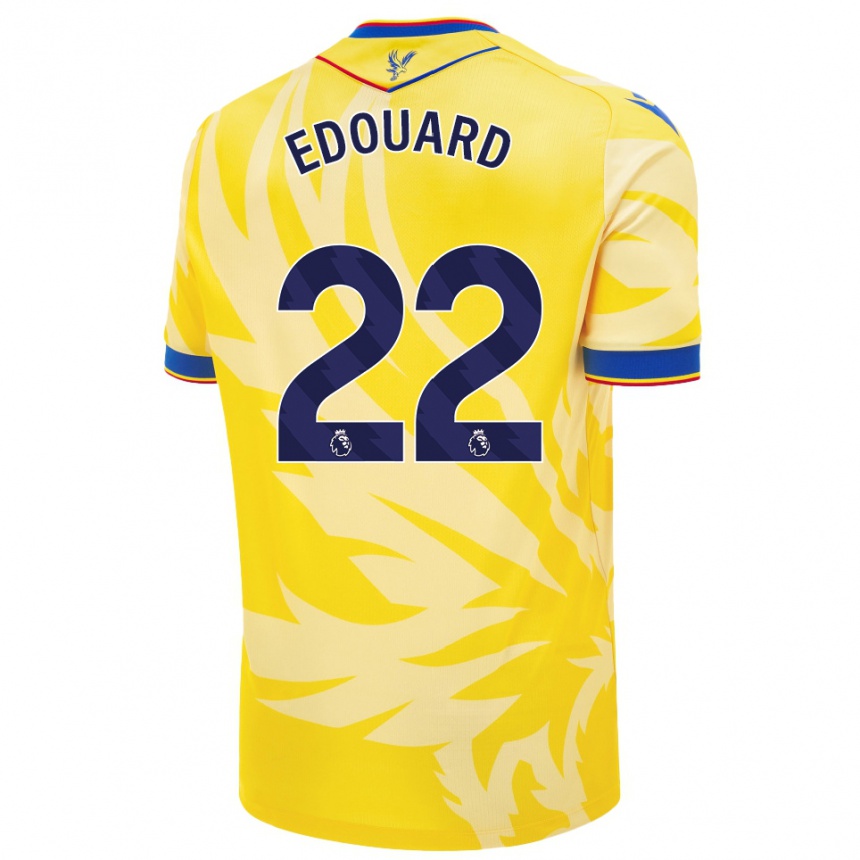 Niño Fútbol Camiseta Odsonne Edouard #22 Amarillo 2ª Equipación 2024/25 México