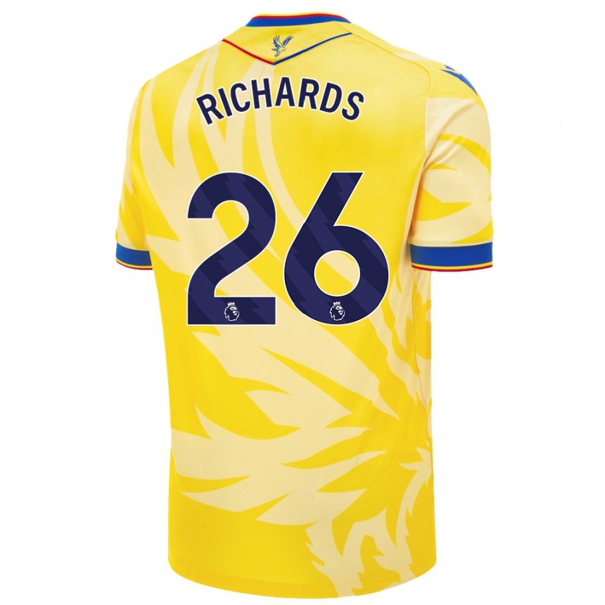 Niño Fútbol Camiseta Chris Richards #26 Amarillo 2ª Equipación 2024/25 México