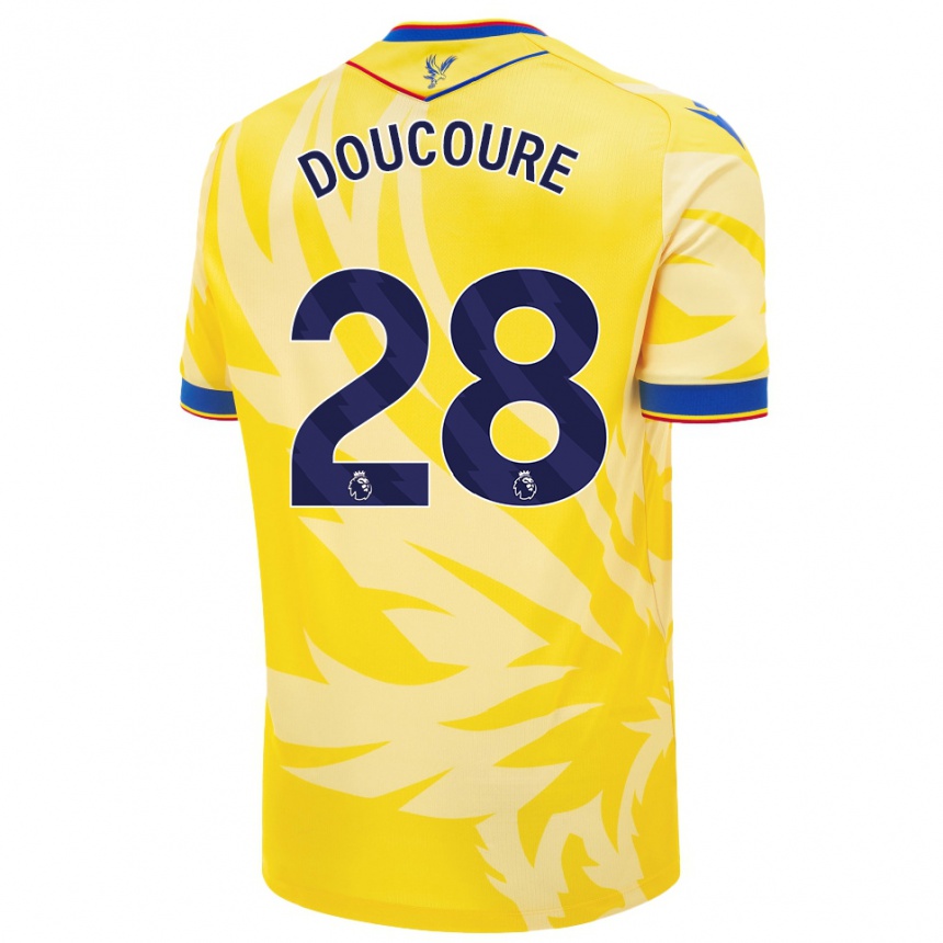 Niño Fútbol Camiseta Cheick Doucouré #28 Amarillo 2ª Equipación 2024/25 México