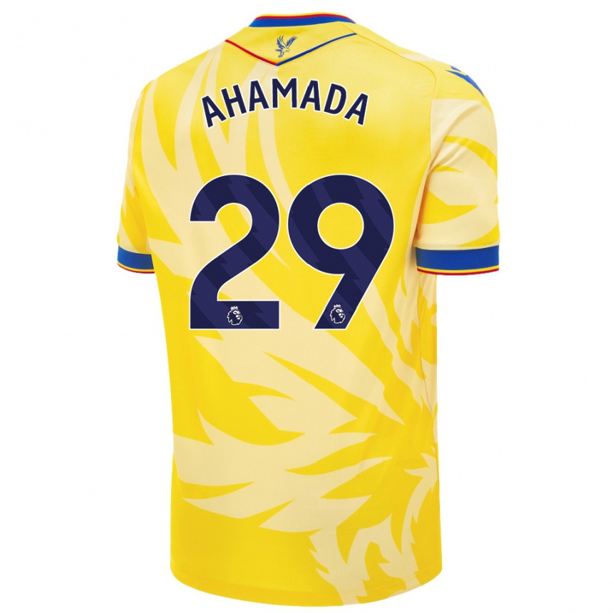 Niño Fútbol Camiseta Naouirou Ahamada #29 Amarillo 2ª Equipación 2024/25 México