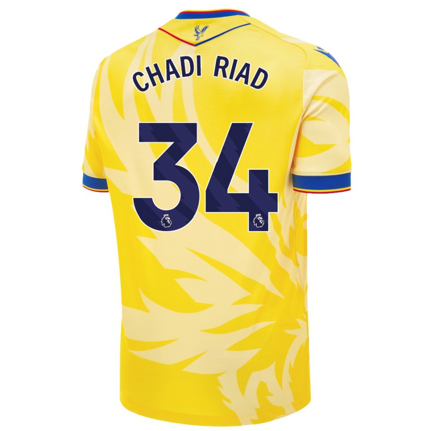 Niño Fútbol Camiseta Chadi Riad #34 Amarillo 2ª Equipación 2024/25 México