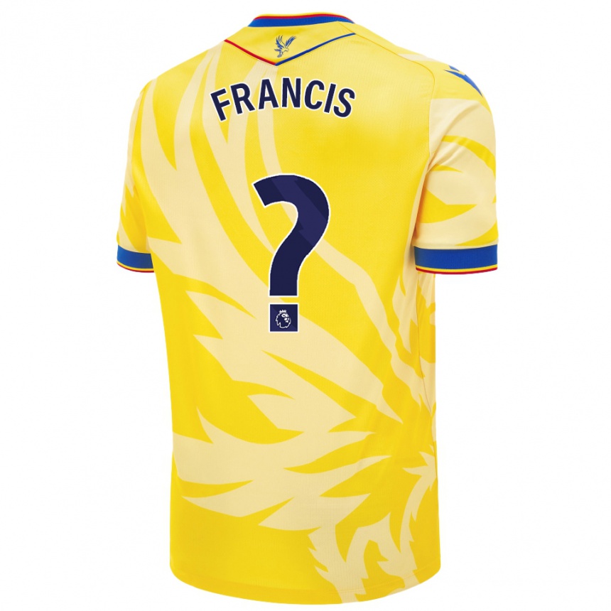 Niño Fútbol Camiseta Chris Francis #0 Amarillo 2ª Equipación 2024/25 México