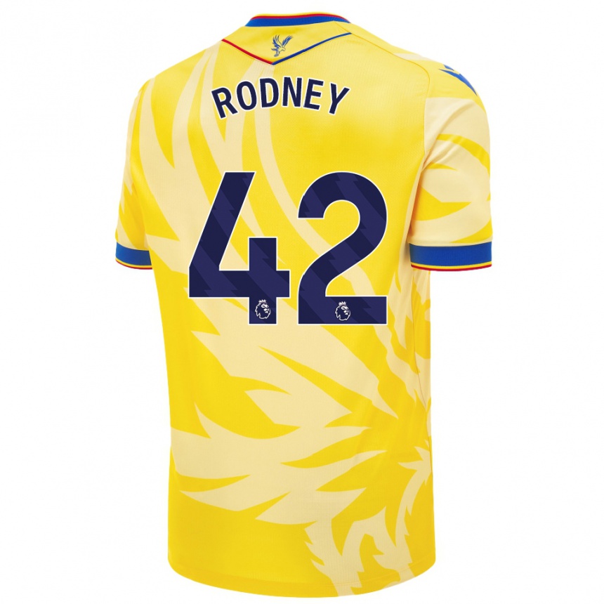 Niño Fútbol Camiseta Kaden Rodney #42 Amarillo 2ª Equipación 2024/25 México