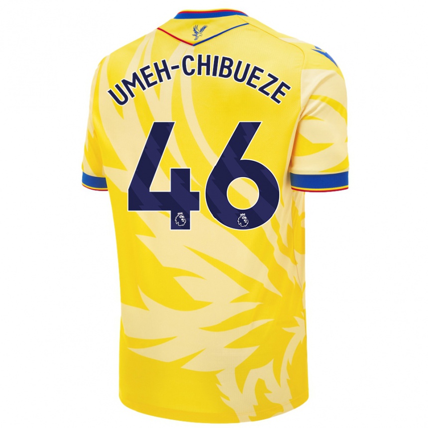 Niño Fútbol Camiseta Franco Umeh-Chibueze #46 Amarillo 2ª Equipación 2024/25 México