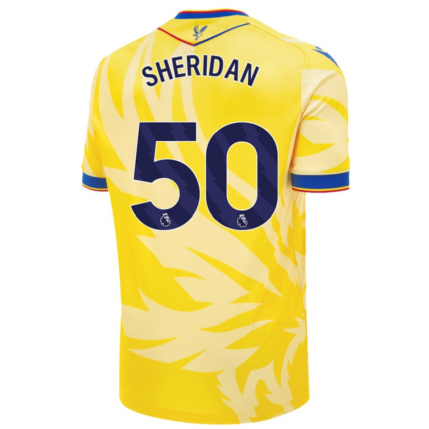 Niño Fútbol Camiseta Joe Sheridan #50 Amarillo 2ª Equipación 2024/25 México