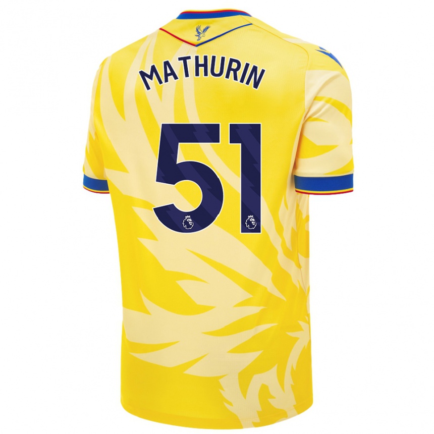 Niño Fútbol Camiseta Roshaun Mathurin #51 Amarillo 2ª Equipación 2024/25 México