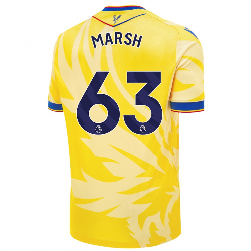 Niño Fútbol Camiseta Zach Marsh #63 Amarillo 2ª Equipación 2024/25 México