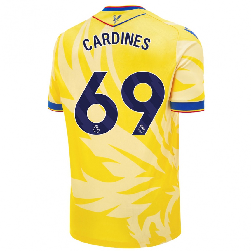 Niño Fútbol Camiseta Rio Cardines #69 Amarillo 2ª Equipación 2024/25 México