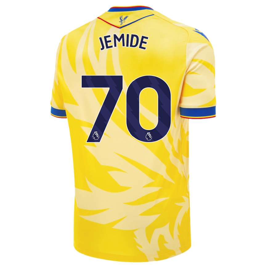 Niño Fútbol Camiseta Mofe Jemide #70 Amarillo 2ª Equipación 2024/25 México