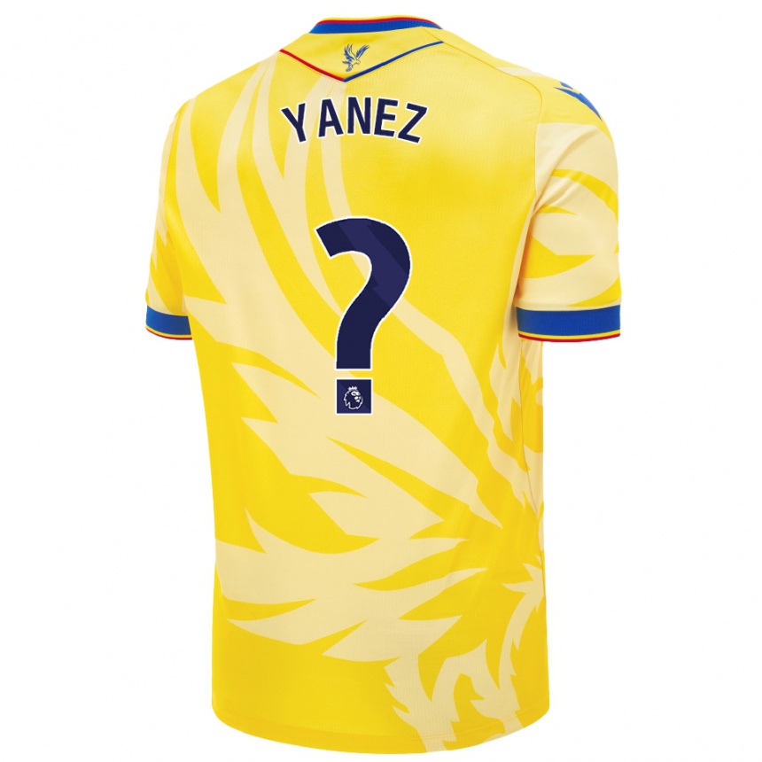 Niño Fútbol Camiseta Shae Yanez #0 Amarillo 2ª Equipación 2024/25 México